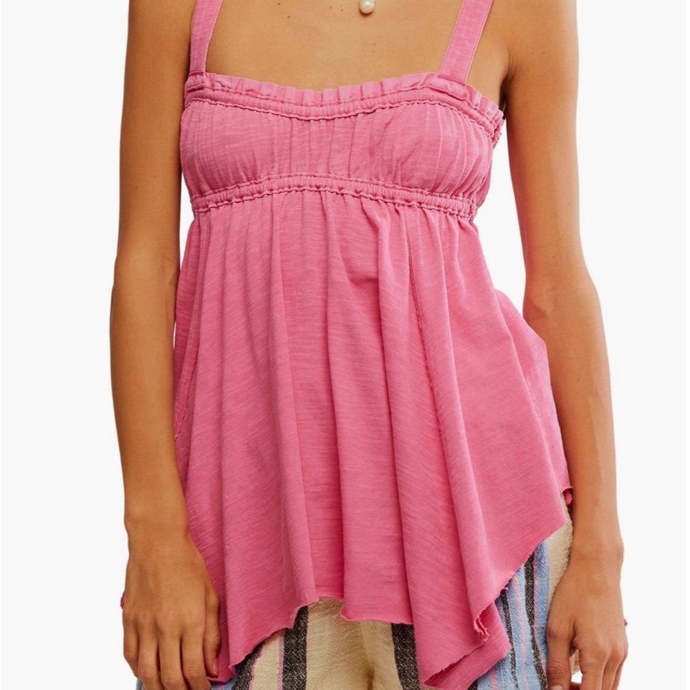 Free people Amaryllis Asymmetrical cotton camisole